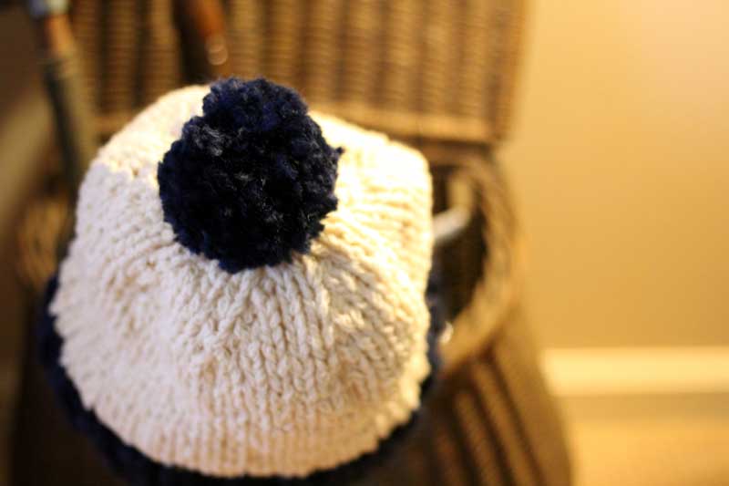 hat made from recycled cashmere